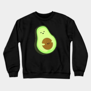 Cute Avocado Mommy with Baby Seed Crewneck Sweatshirt